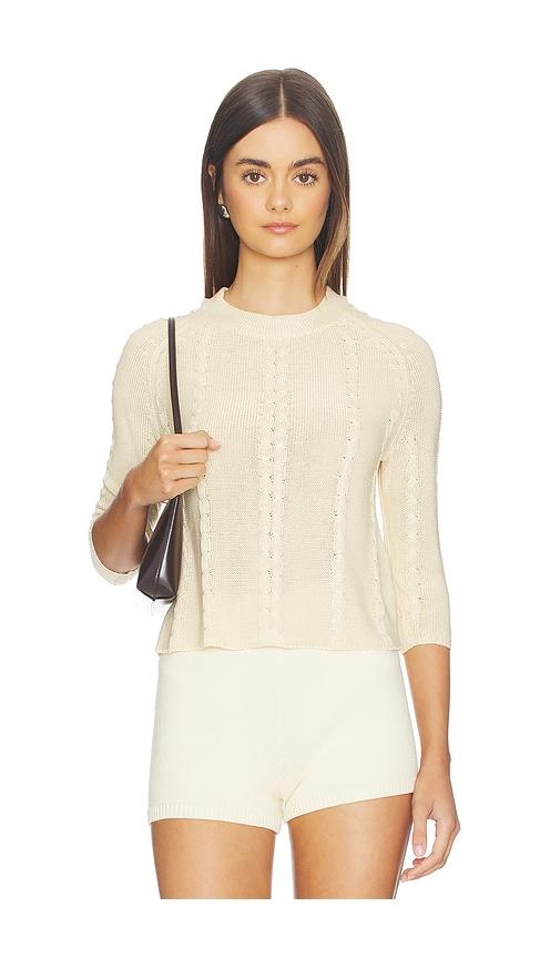 With Jean Khloe Top in Beige by WITH JEAN