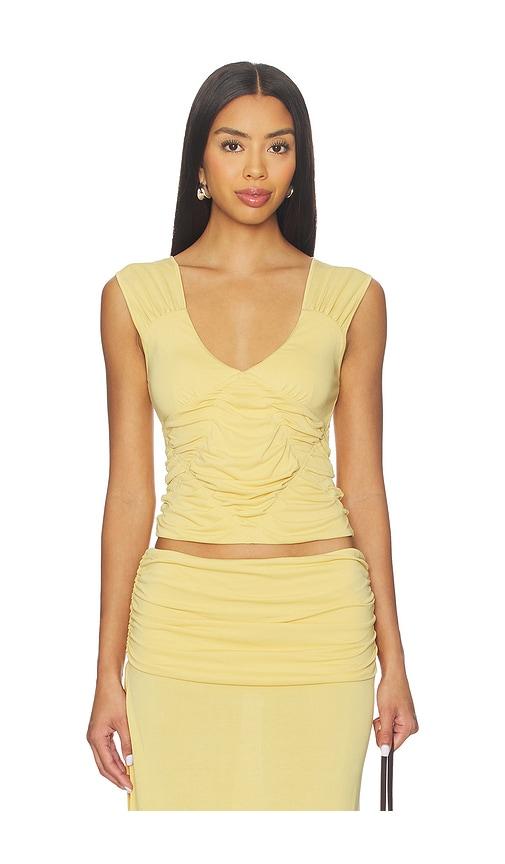 With Jean Lila Top in Yellow by WITH JEAN