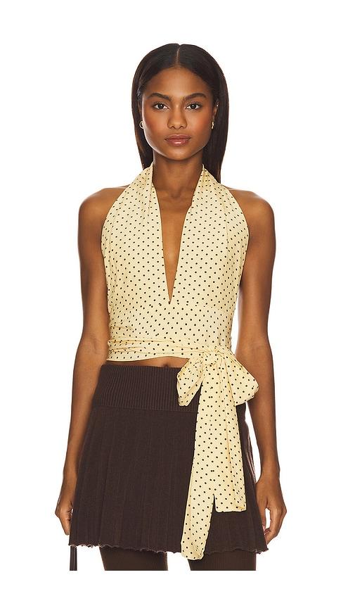 With Jean Rendezvous Top in Cream by WITH JEAN
