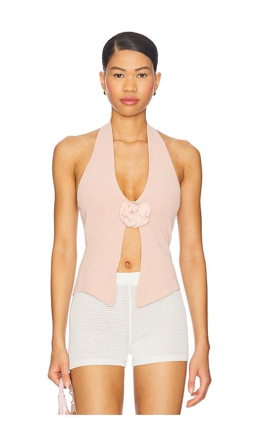 With Jean Rose Top in Pink by WITH JEAN