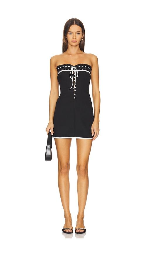 With Jean Sabrin Dress in Black by WITH JEAN