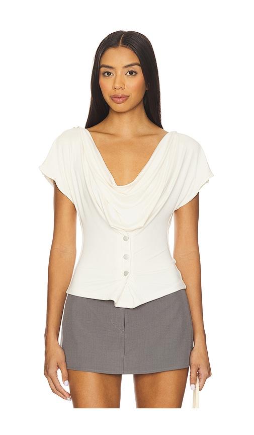 With Jean Sienna Top in White by WITH JEAN