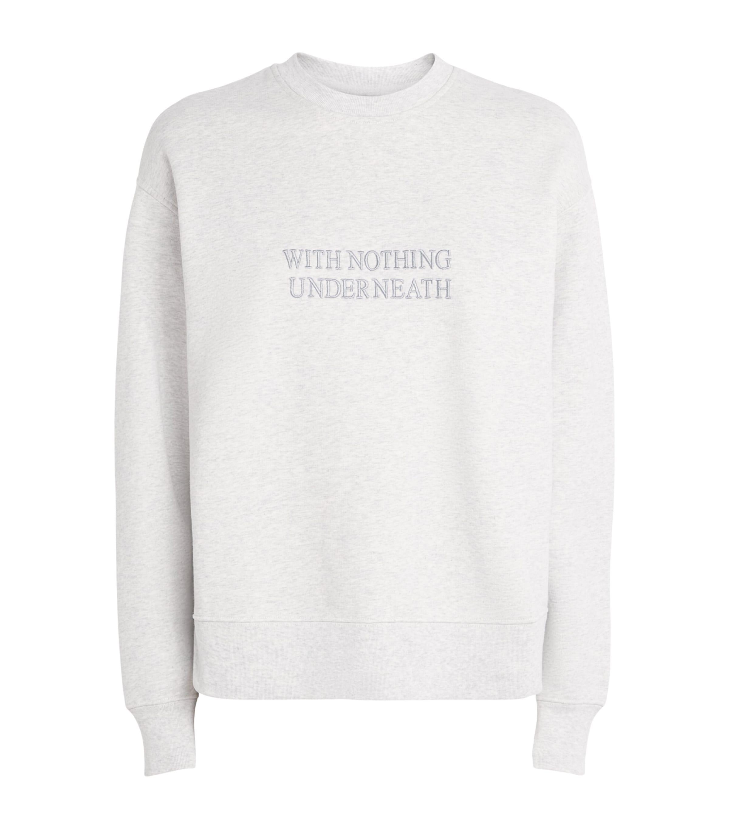 With Nothing Underneath Cotton Spencer Sweatshirt by WITH NOTHING UNDERNEATH