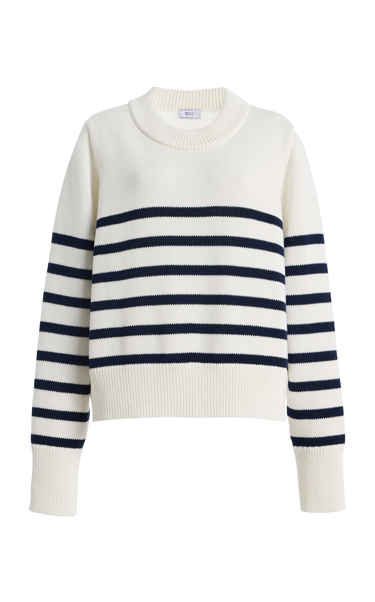 With Nothing Underneath Exclusive Devon Striped Cotton Sweater - Moda Operandi by WITH NOTHING UNDERNEATH