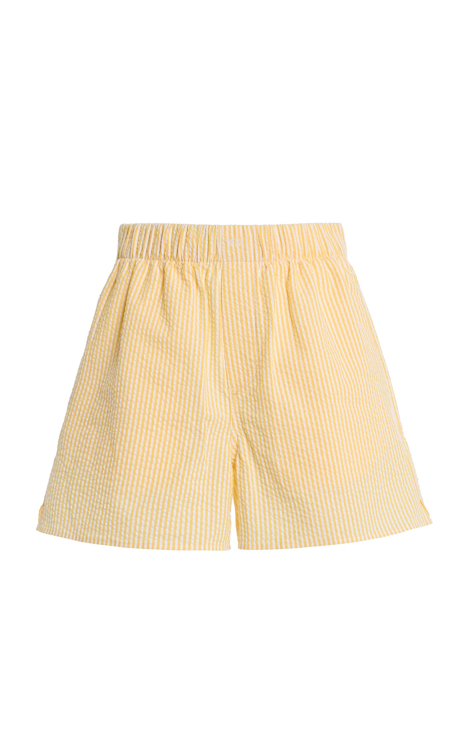With Nothing Underneath Exclusive The Boxer Seersucker Shorts - Moda Operandi by WITH NOTHING UNDERNEATH