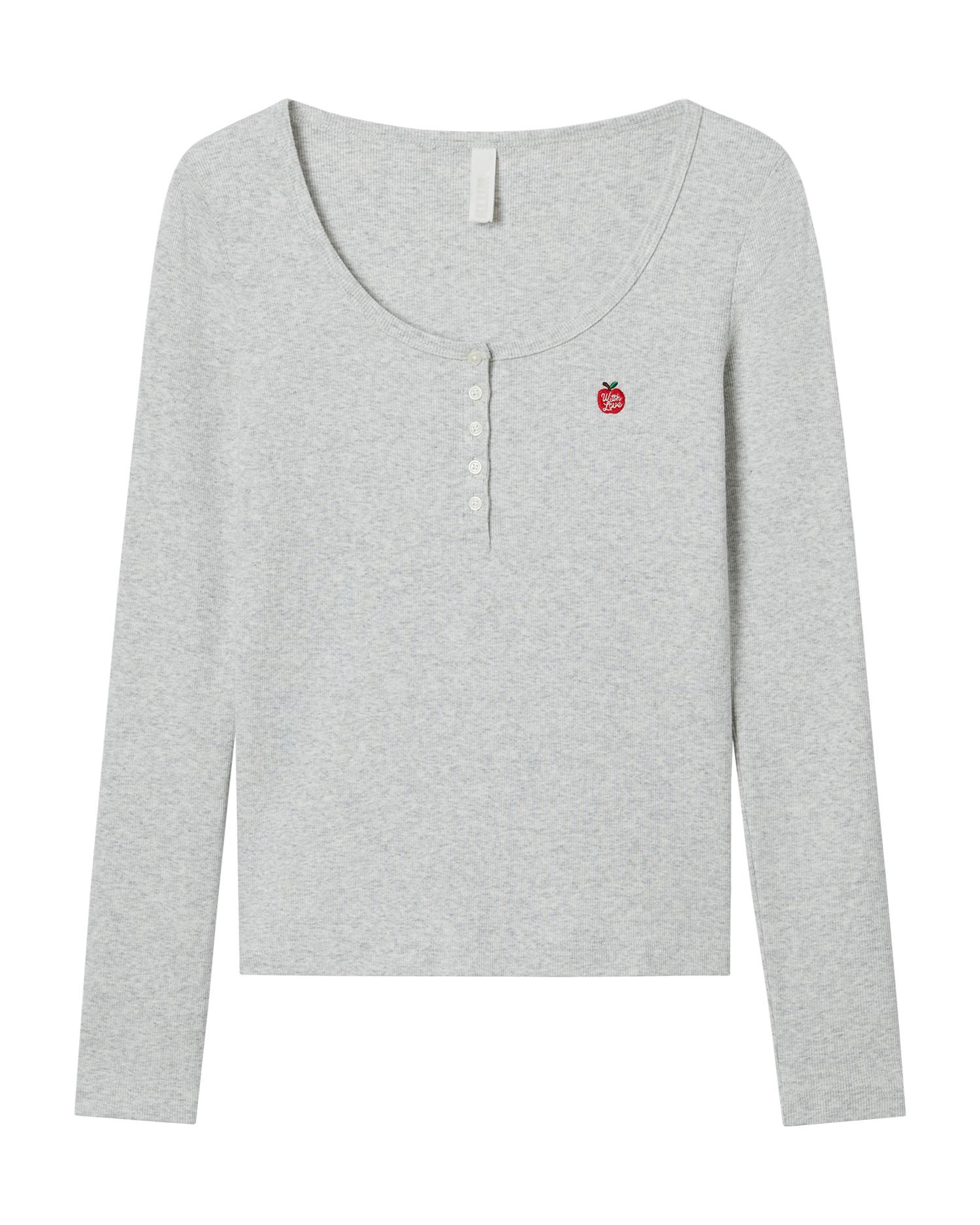 Henley long tee by WITTH LOVE