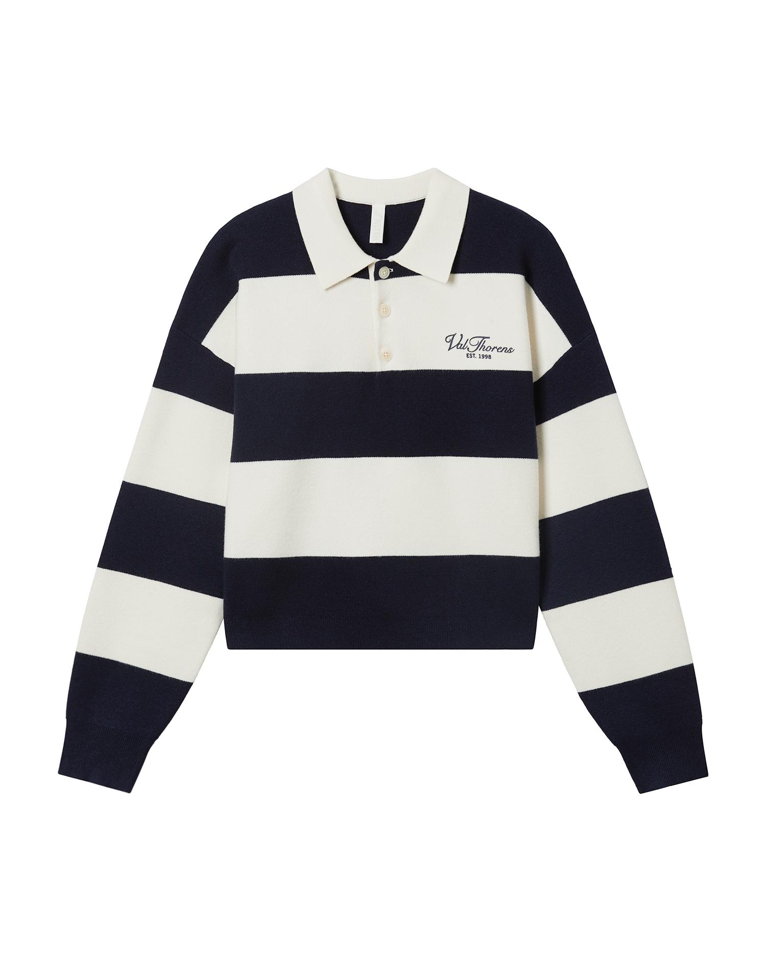 Striped polo jumper by WITTH LOVE