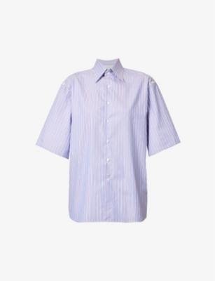 Striped relaxed-fit cotton shirt by WOERA