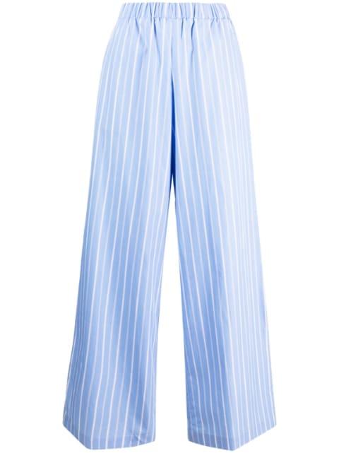 striped palazzo pants by WOERA