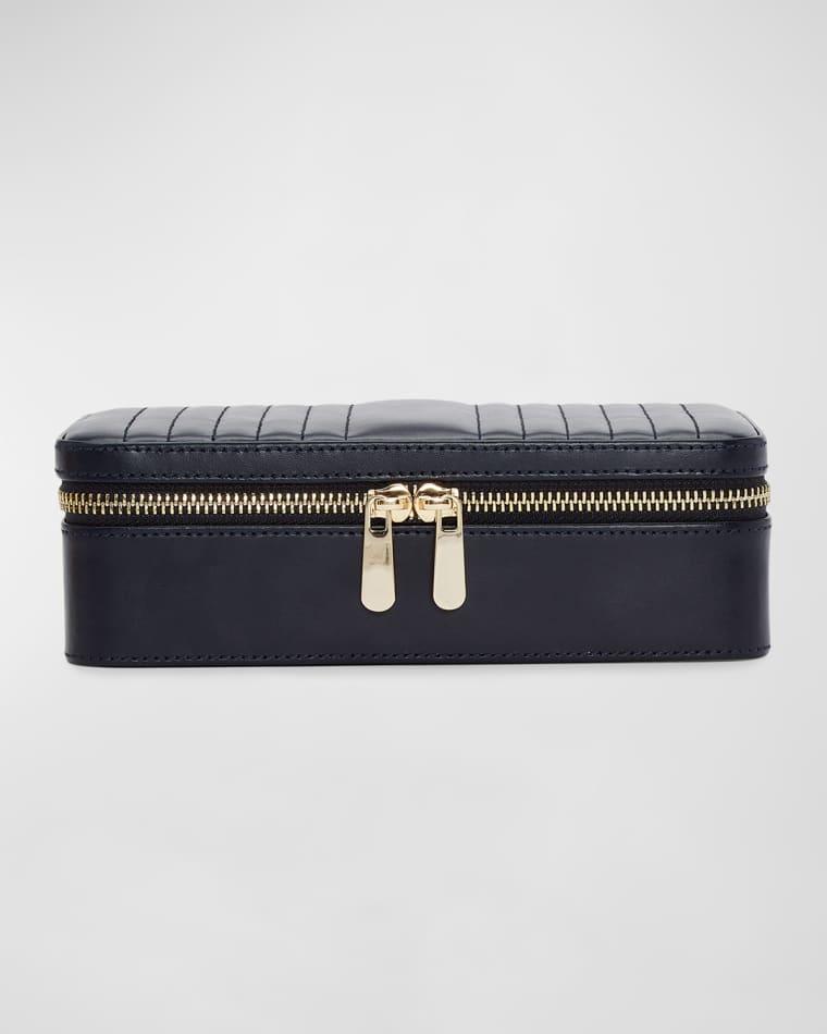 Maria Rectangle Quilted Zip Jewelry Case by WOLF