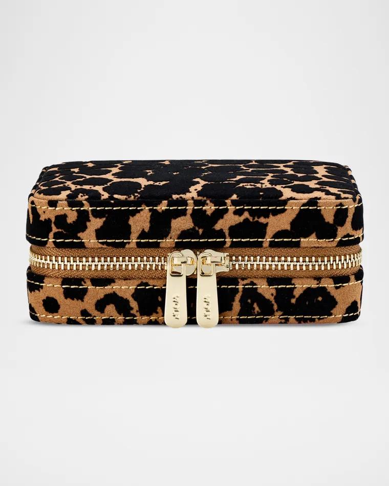 Savanna Leopard Print Jewelry Zip Case by WOLF