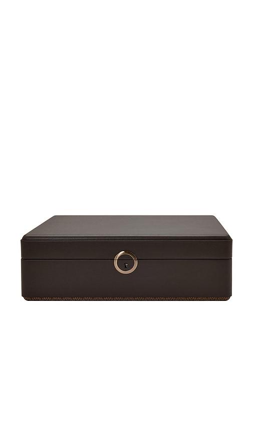 WOLF Earth 5 Piece Watch Box with Storage in Brown by WOLF