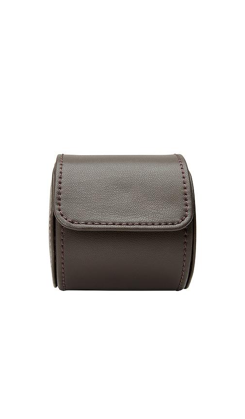 WOLF Earth Single Watch Roll in Brown by WOLF