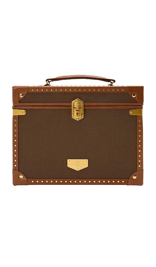 WOLF Ida Trunk Jewelry Box in Brown by WOLF