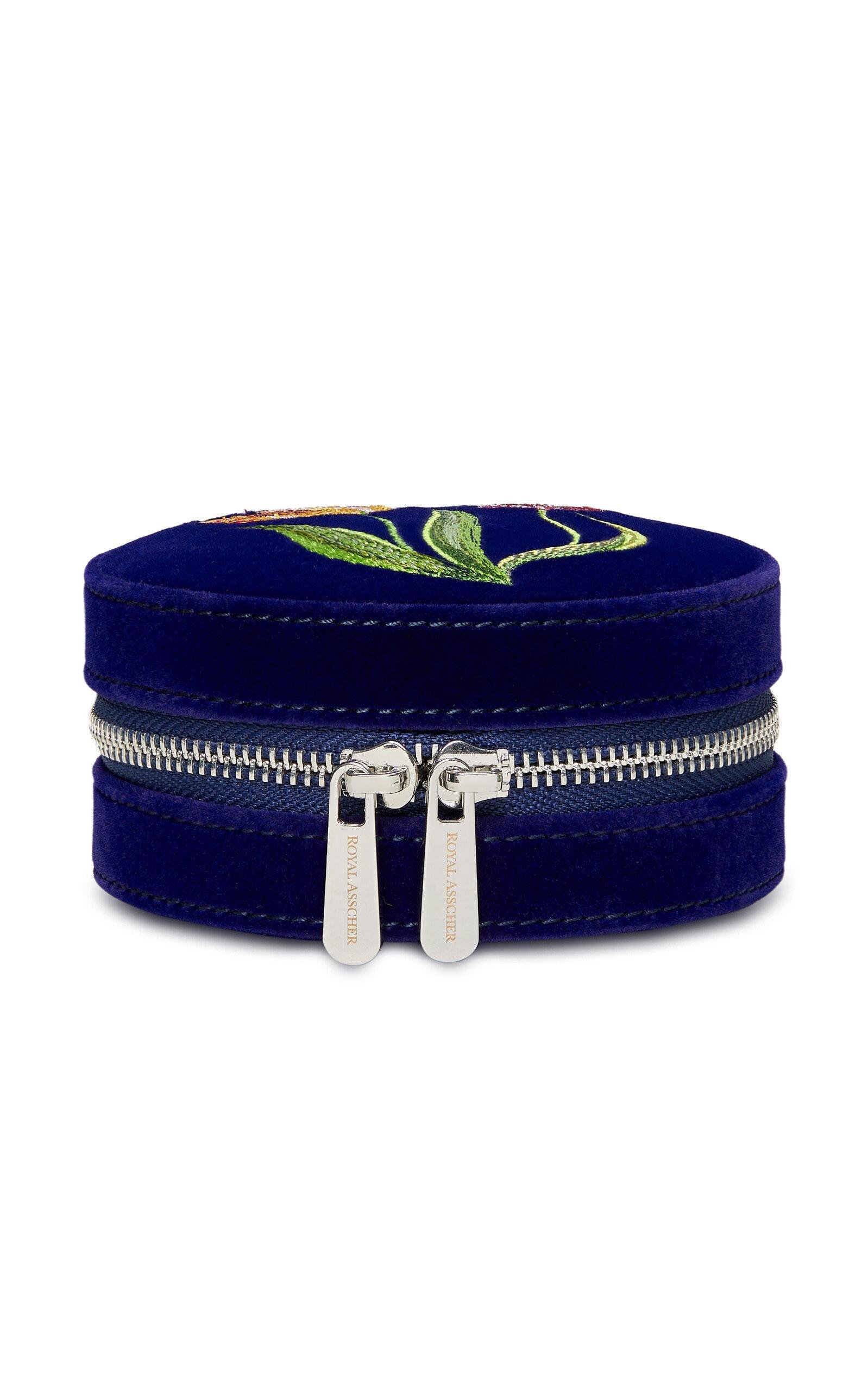 WOLF - x Royal Asscher Velvet Jewelry Case - Blue - Moda Operandi by WOLF