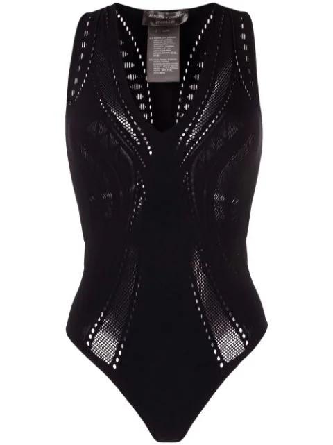 Ajouré mesh-panel body by WOLFORD