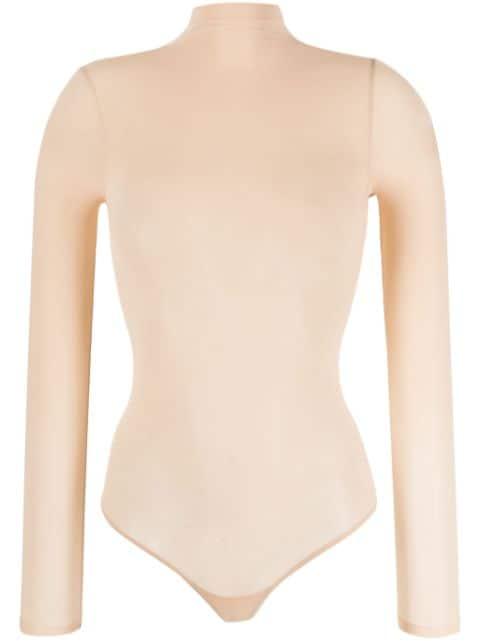 Buenos Aires String semi-sheer bodysuit by WOLFORD