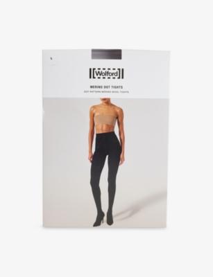 High-Rise Dot Wool-Blend Tights by WOLFORD