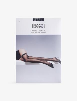 Individual 10 Stay-Up Stretch-WovenTights by WOLFORD