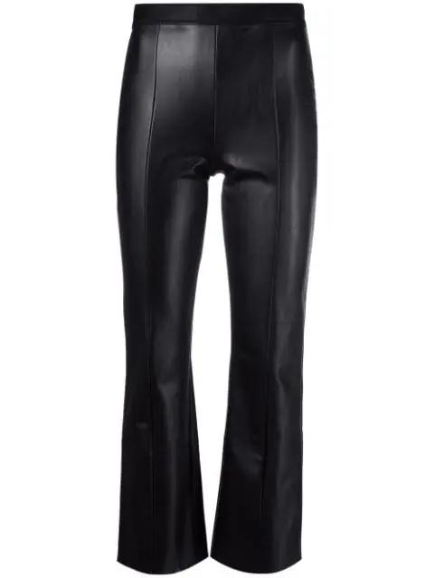Jenna faux-leather trousers by WOLFORD