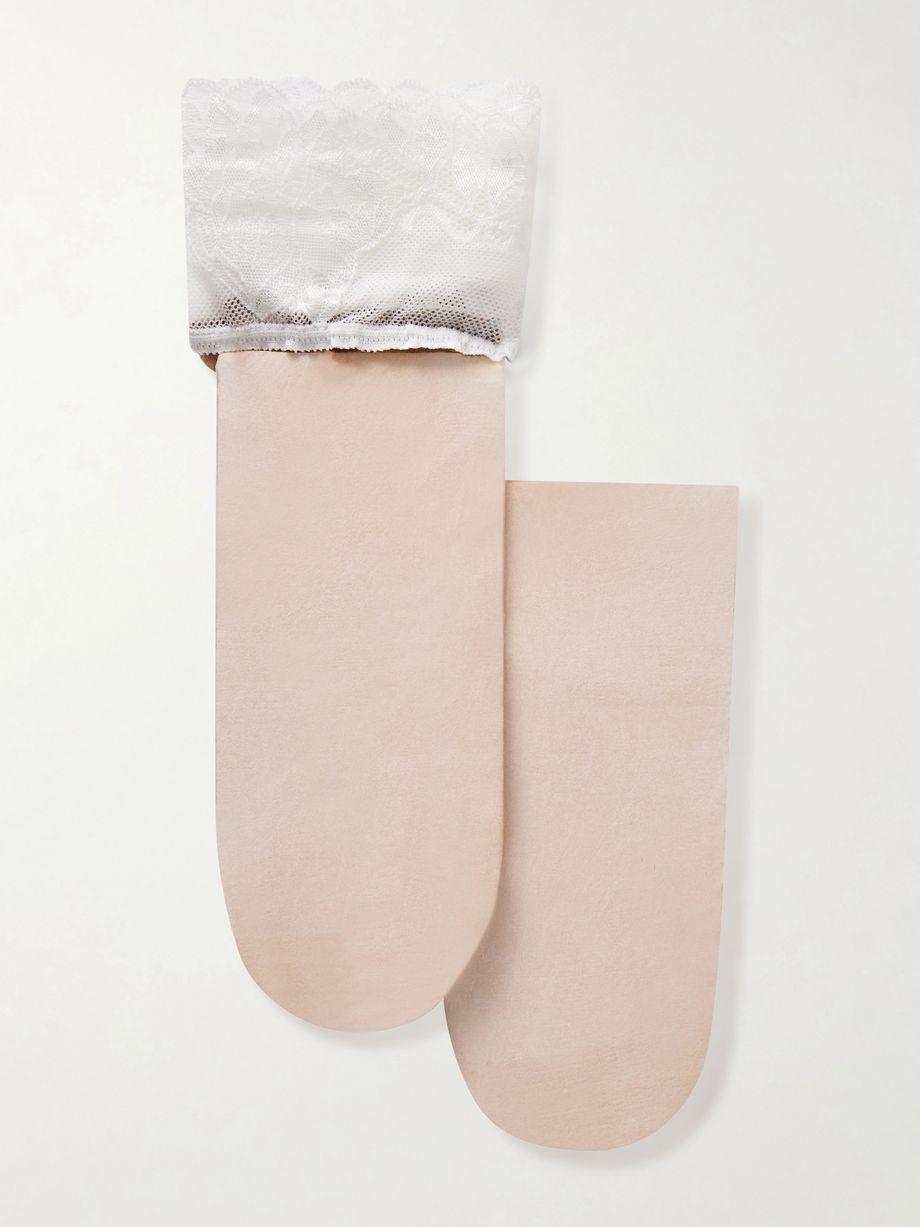 Nude 8 denier stockings by WOLFORD