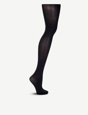 Pure 50 black tights by WOLFORD