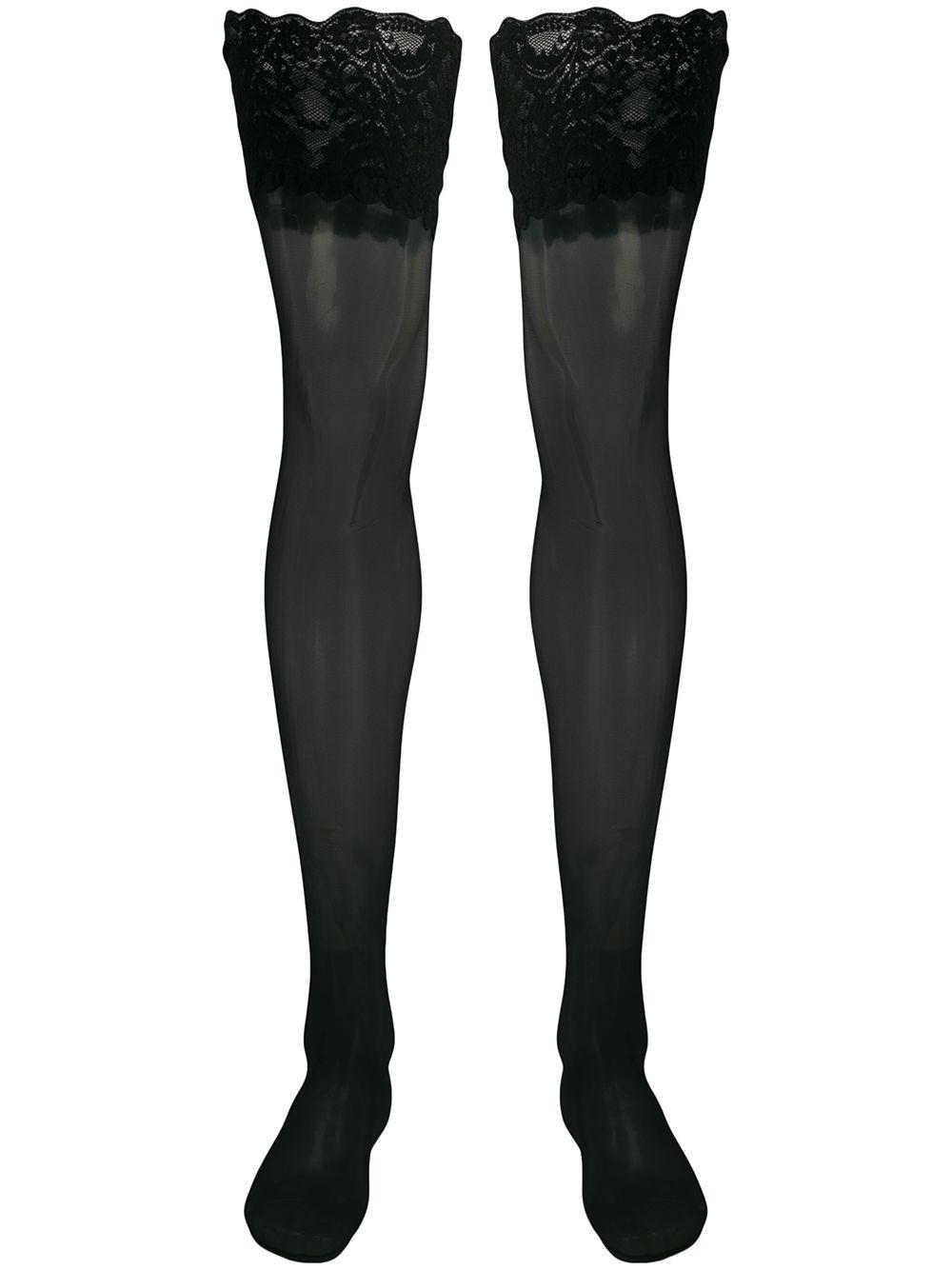Satin 20 stay-ups by WOLFORD