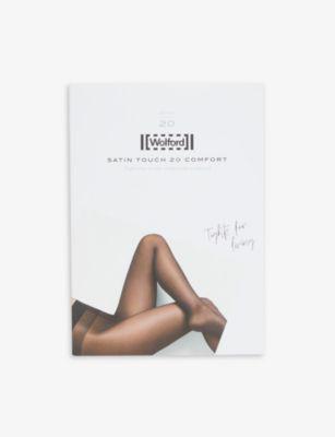 Satin Touch 20 brand-woven tights by WOLFORD