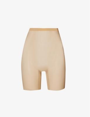 Semi-sheer high-rise stretch-tulle shorts by WOLFORD