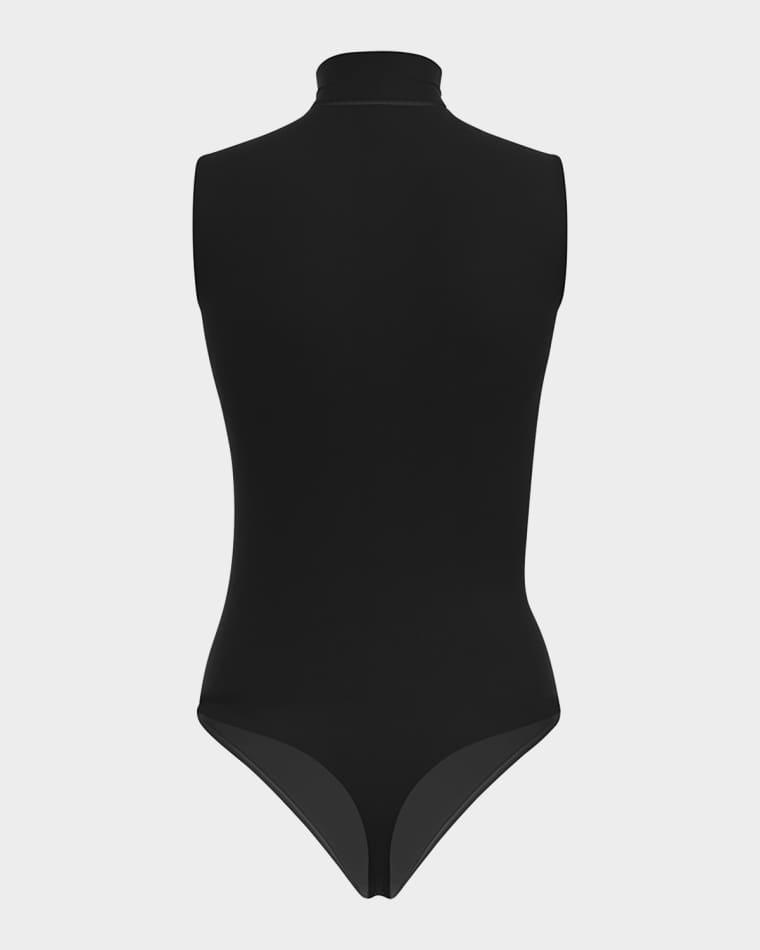 Sleeveless Mock-Neck String Bodysuit by WOLFORD