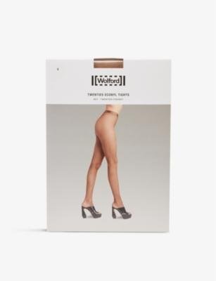 Twenties high-rise cut-out panel stretch-woven tights by WOLFORD