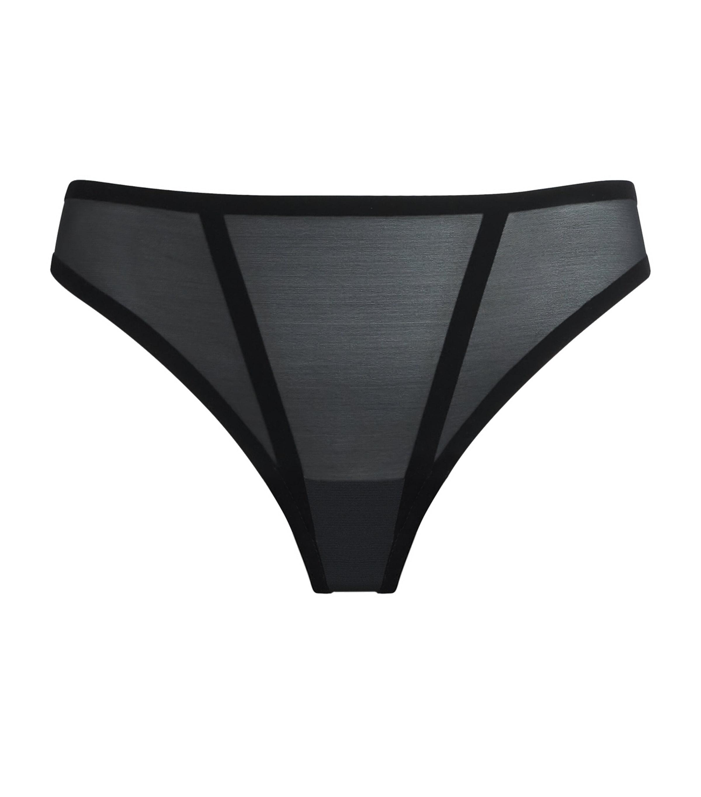 Wolford Bonded Tulle Thong by WOLFORD