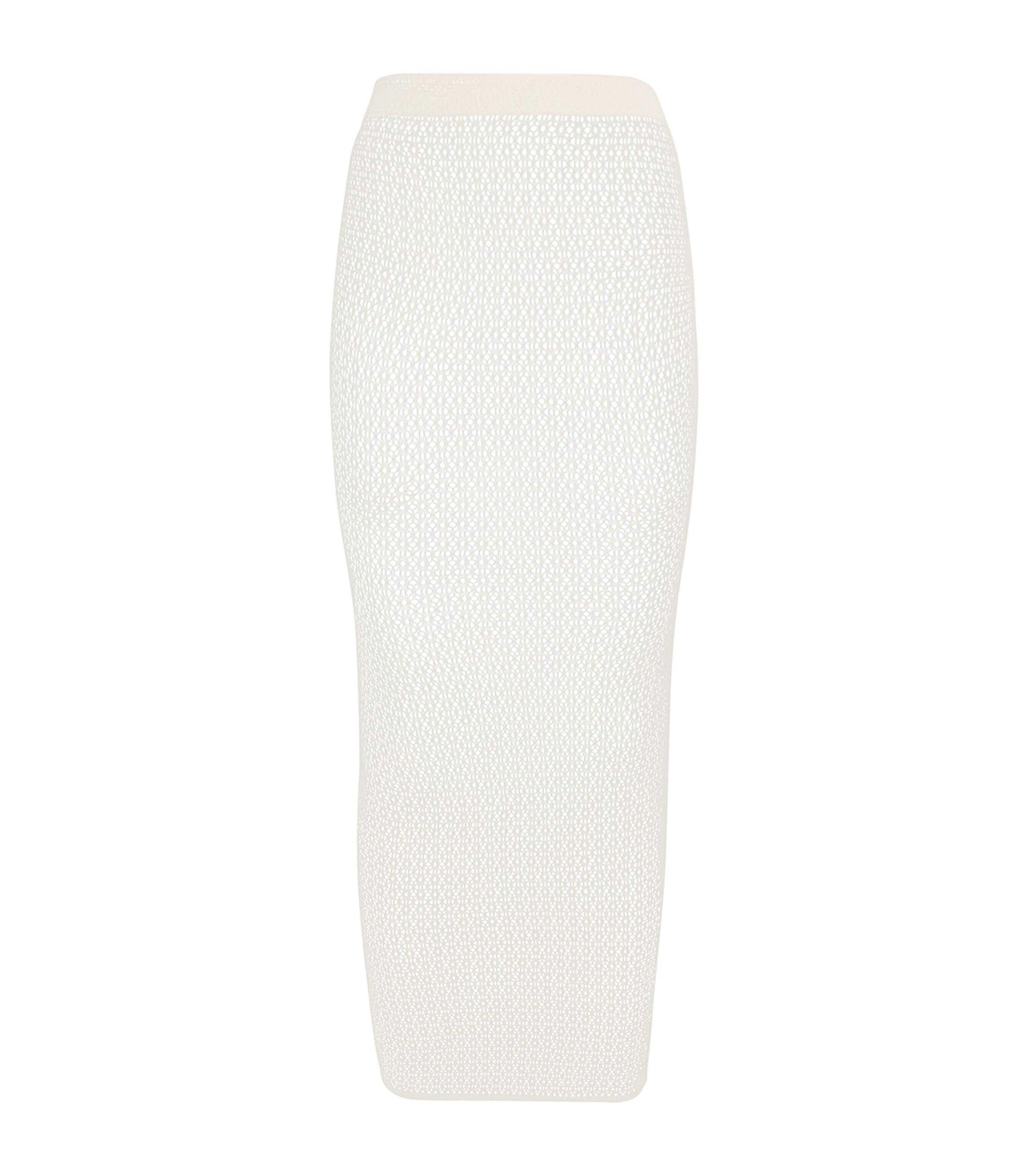 Wolford Daisy Net Midi Skirt by WOLFORD