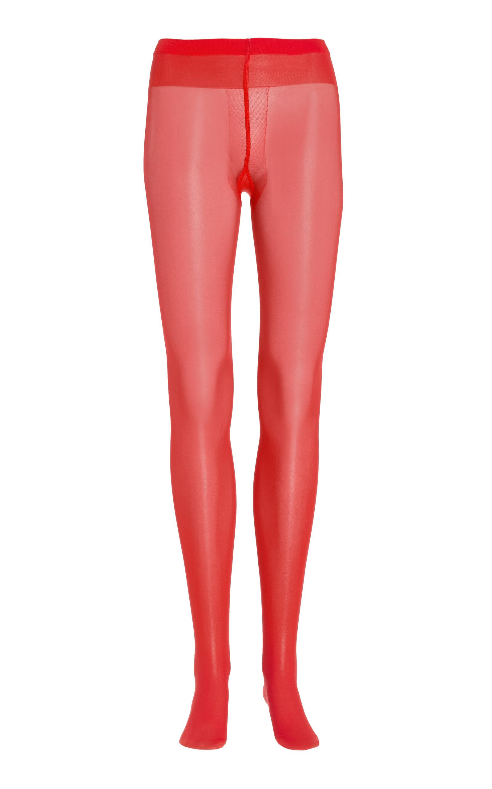 Wolford - Individual 20 Tights - Red - - Moda Operandi by WOLFORD