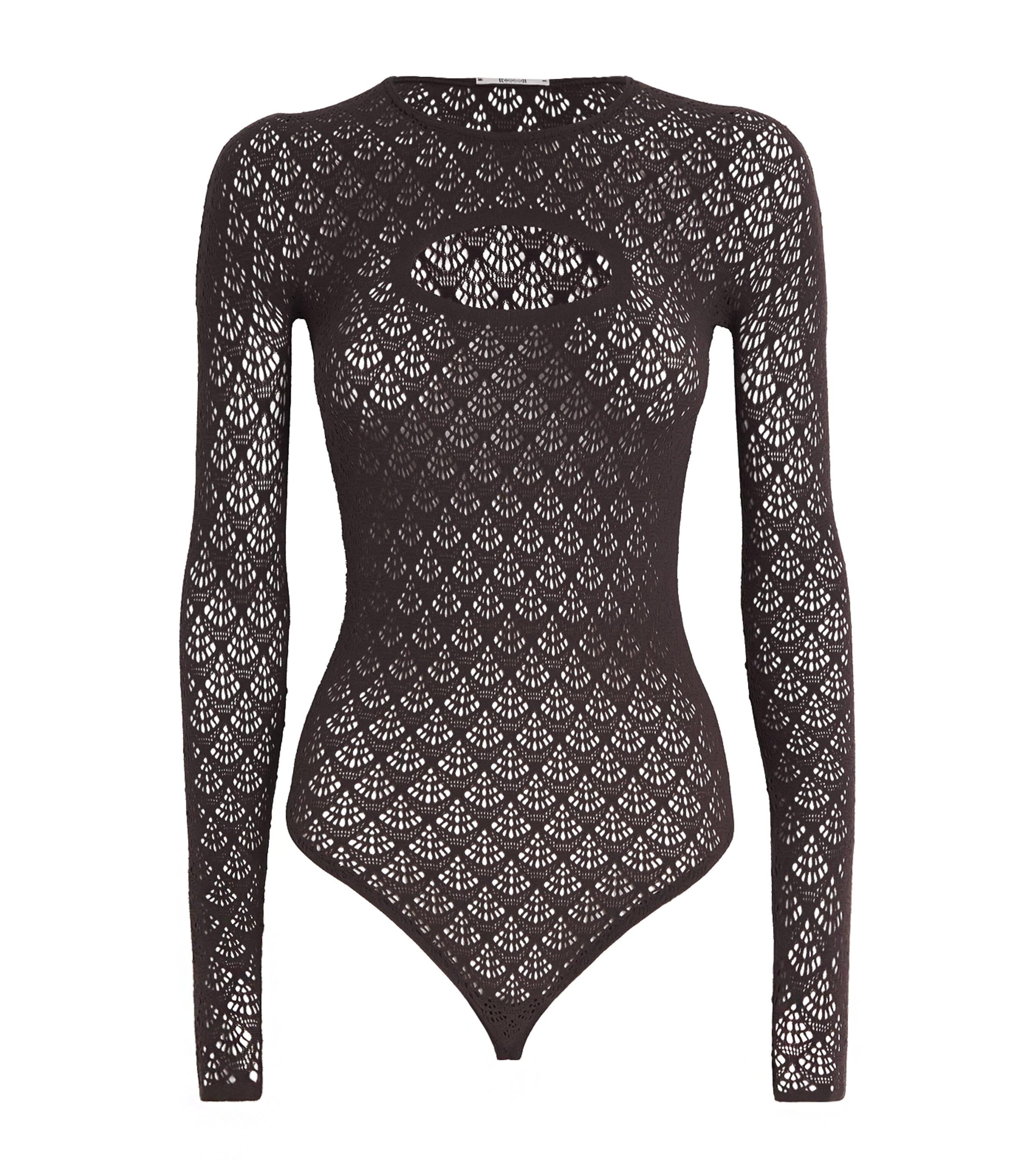 Wolford Mermaid Net Thong Bodysuit by WOLFORD