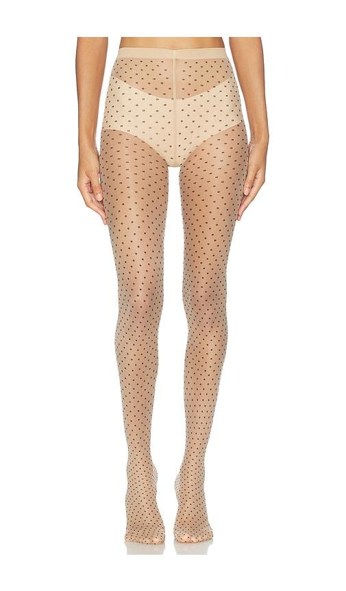 Wolford Multicolored Dot Tights in Black by WOLFORD