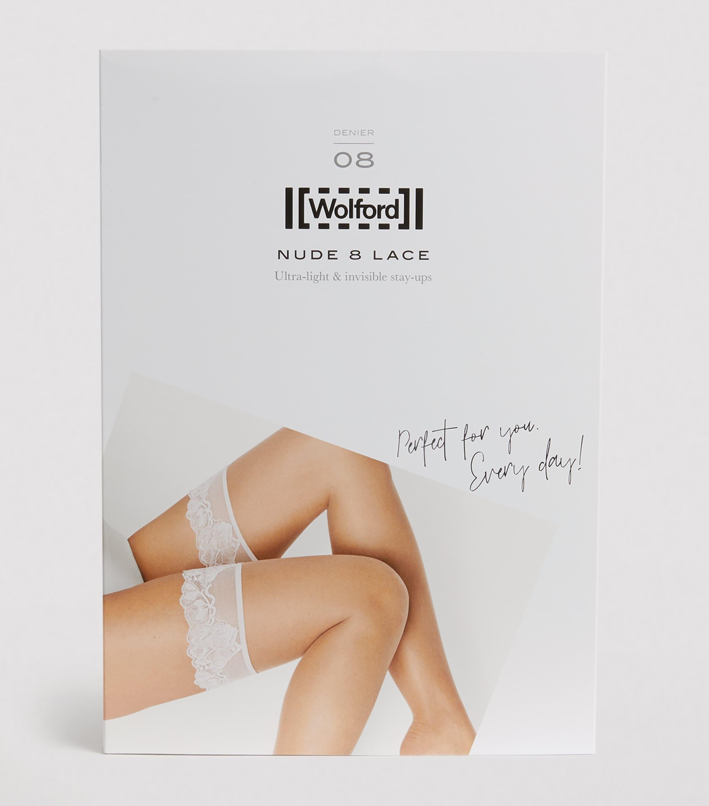 Wolford Nude 8 Lace Stay-Up Stockings by WOLFORD
