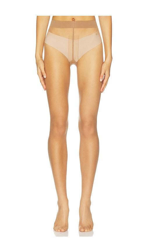 Wolford Nude 8 Tights in Brown by WOLFORD
