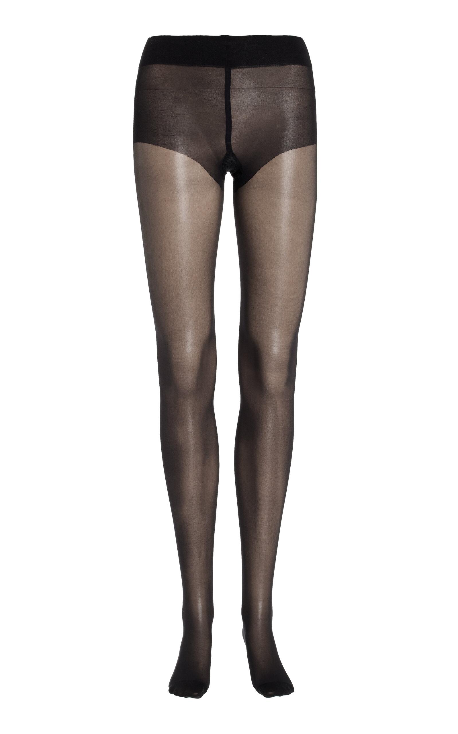 Wolford - Pure 10 Tights  - Black - - Moda Operandi by WOLFORD