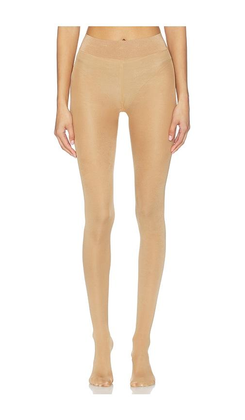 Wolford Pure Shimmer 40 Concealer Tights in Tan by WOLFORD