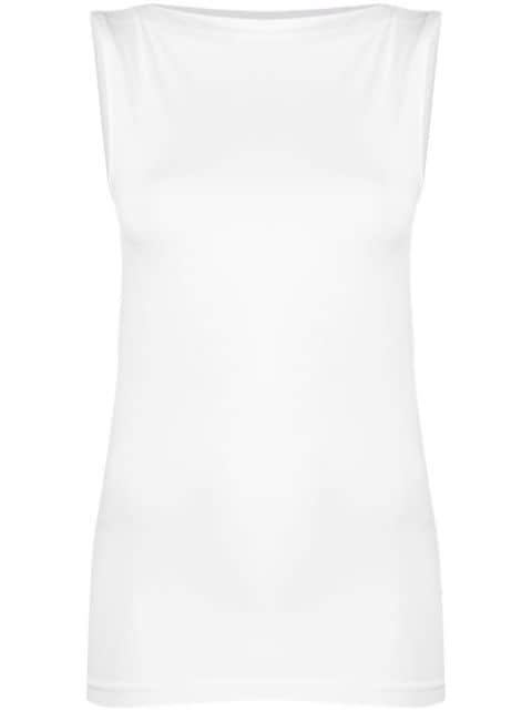 boat-neck tank top by WOLFORD