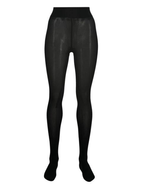 cotton ribbed tights by WOLFORD
