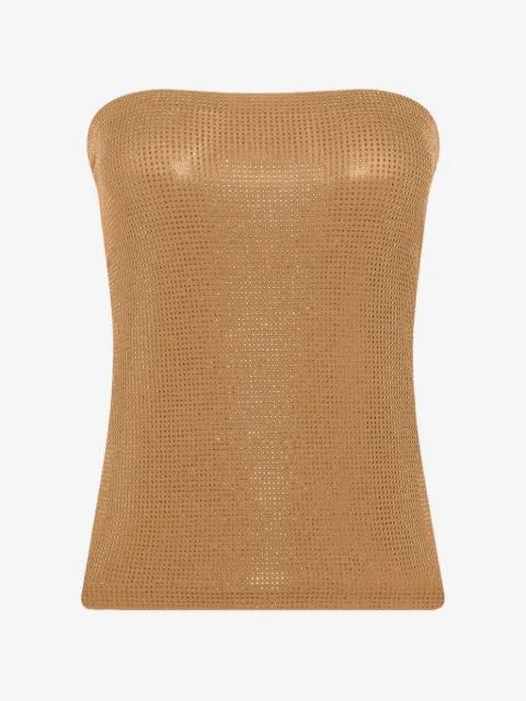 liquid metal tube top by WOLFORD