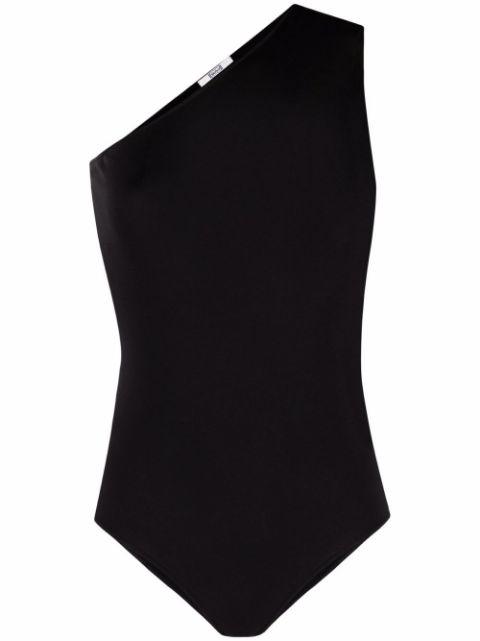 one-shoulder asymmetrical bodysuit by WOLFORD