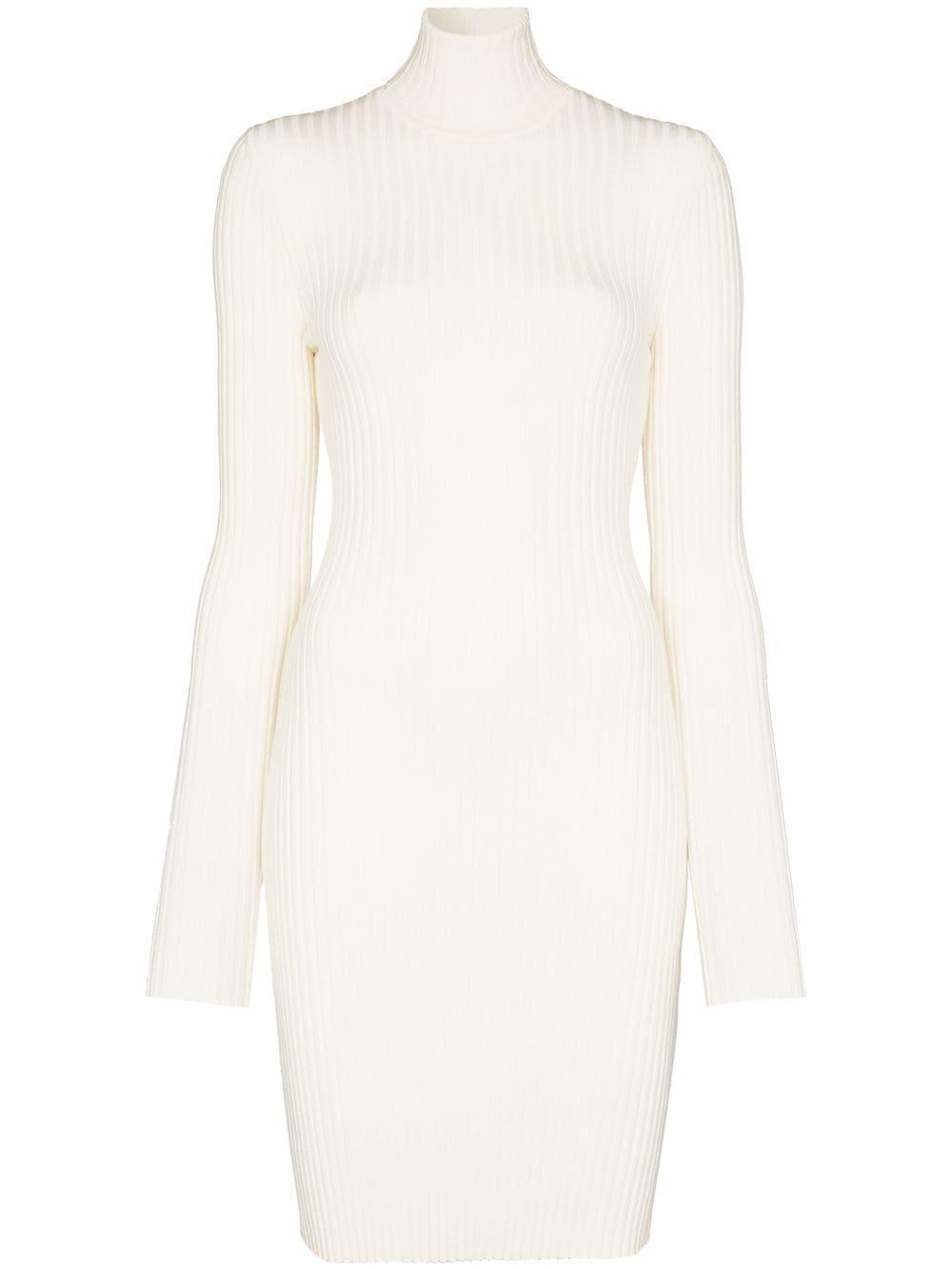 ribbed knit fitted mini dress by WOLFORD