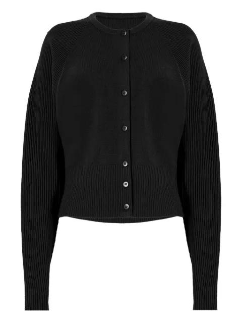 ribbed luxe cardigan by WOLFORD