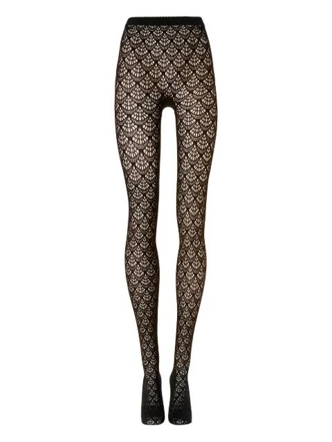 scale-effect net tights by WOLFORD