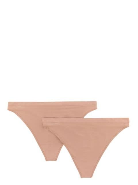 seamless high-cut thongs (pack of two) by WOLFORD