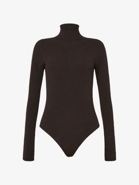 seamless net bodysuit by WOLFORD