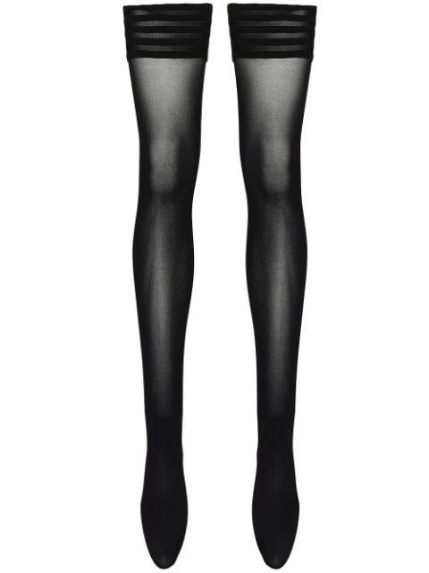 semi-sheer stockings by WOLFORD